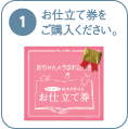 １、お仕立て券をご購入下さい